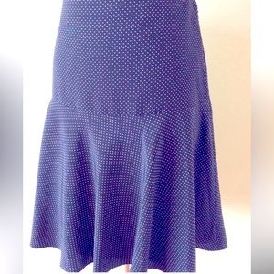 Ralph Lauren mini skirt black white polka dot new skirt flowy skater skirt new